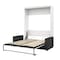 Bestar Nebula 78W Queen Murphy Bed and a Sofa, White 25721-000017 - alternate 7